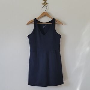 GapFit Black Tank Dress with Shelf Bra and Shorts Size Large